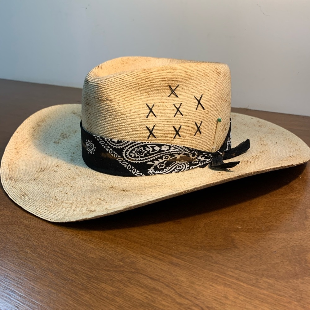 Original Nick Fouquét Straw Hat - Sz XL 7 5/8